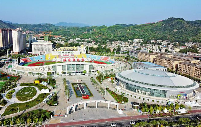商洛城市標(biāo)志建筑——體育運(yùn)動(dòng)中心