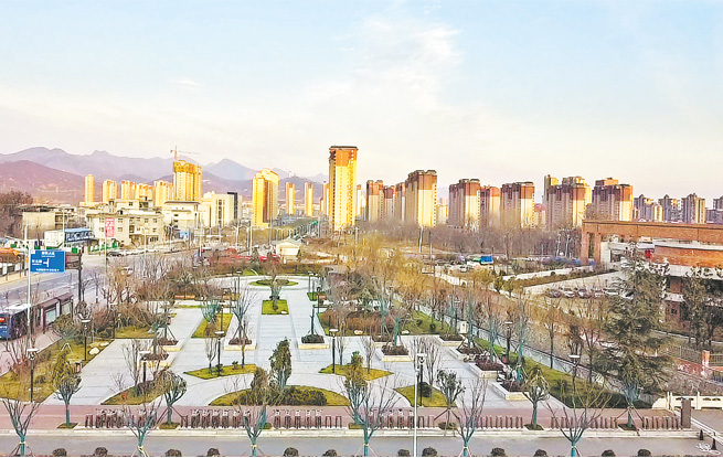 商洛城市街景——馬蓮峪街區(qū)廣場