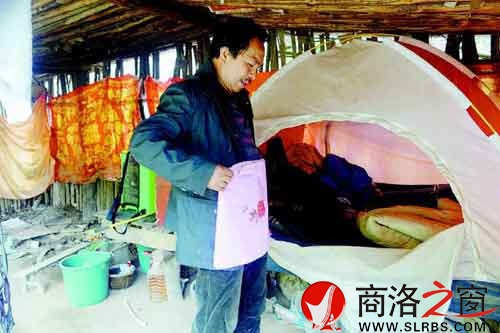 王占民山上的小木屋。