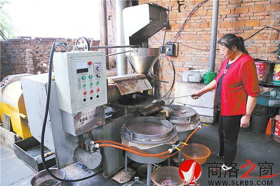 在油坊體驗(yàn)榨油